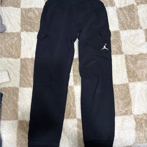 Jordan Kids Black Sweatpants with Logo